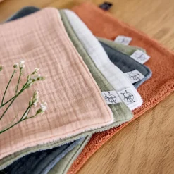 Clearance Lässig Lot de 3 débarbouillettes olive-rouille-anthracite