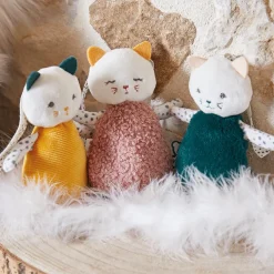 Lot de 3 doudous chats sensoriels Stimuli|Kaloo Hot