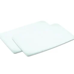 Lot de 2 draps housses nouveau-né blancs pour matelas de lit de voyage 3 en 1 Swift|Maxi-Cosi