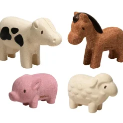 Online Plan Toys Lot de 4 figurines animaux de la ferme