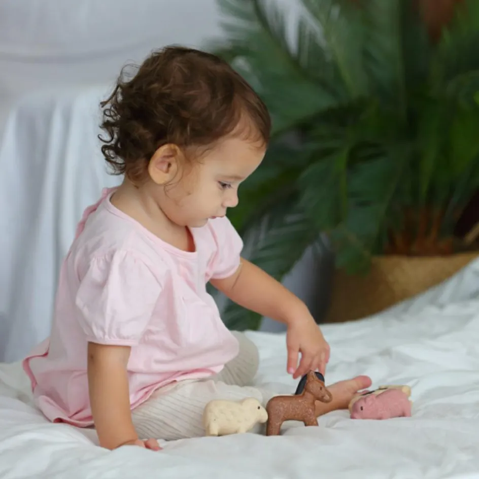 Online Plan Toys Lot de 4 figurines animaux de la ferme