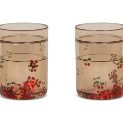 Hot Konges Slojd Lot de 2 gobelets à paillettes Cherry