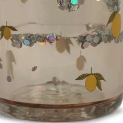 Konges Slojd Lot de 2 gobelets à paillettes Lemon