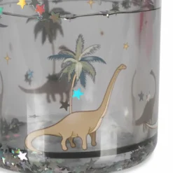 Konges Slojd Lot de 2 gobelets à paillettes Dino