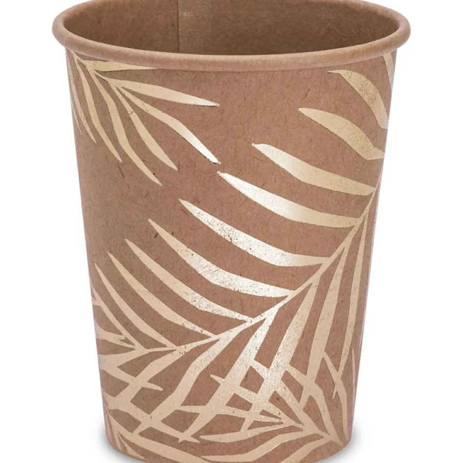 Lot de 8 gobelets en carton Tropi Chic palmier|Arty Fêtes Factory