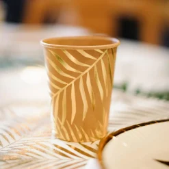 Lot de 8 gobelets en carton Tropi Chic palmier|Arty Fêtes Factory