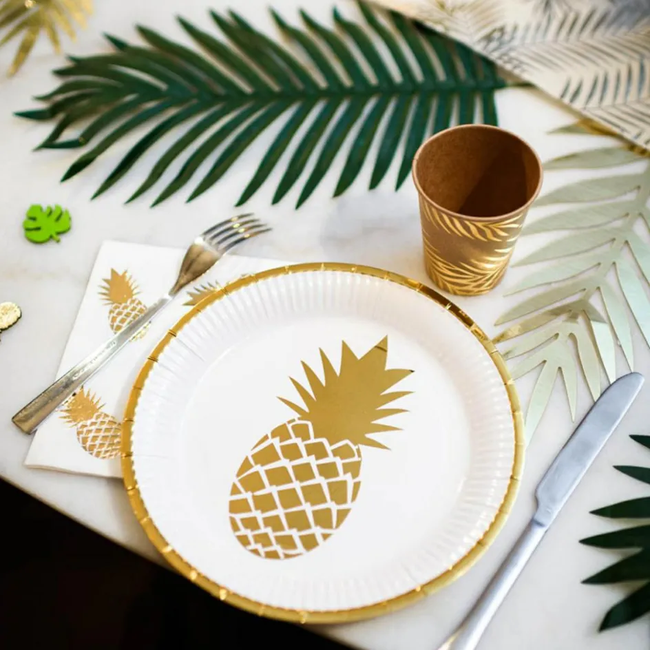 Lot de 8 gobelets en carton Tropi Chic palmier|Arty Fêtes Factory