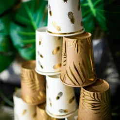 Lot de 8 gobelets en carton Tropi Chic palmier|Arty Fêtes Factory