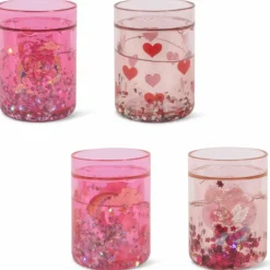 Lot de 4 gobelets Glitter Pink mix|Konges Slojd Sale