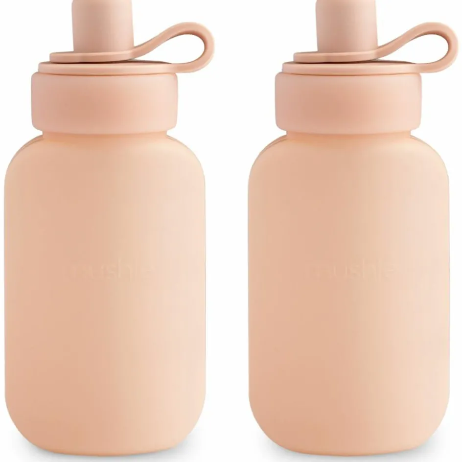 Outlet Mushie Lot de 2 gourdes alimentaires Blush