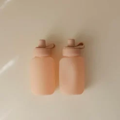 Outlet Mushie Lot de 2 gourdes alimentaires Blush