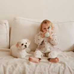 Best Mushie Lot de 2 gourdes alimentaires Cambridge Blue