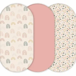 Lot de 3 housses de matelas à langer Rosetta (40 x 80 cm)|Yunioo Clearance