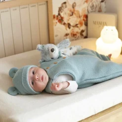 Best Trois Kilos Sept Lot de 2 housses de matelas à langer Ecru-Sable (70 x 50 cm)