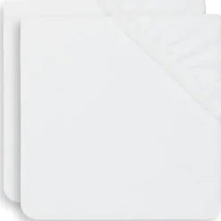 Lot de 2 housses de matelas à langer en éponge White (50 x 70 cm)|Jollein New