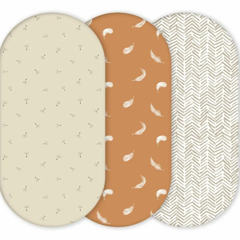 Best Yunioo Lot de 3 housses de matelas à langer Boho (40 x 80 cm)