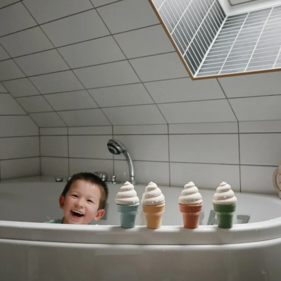 Sale Mushie Lot de 4 jouets de bain Ice Cream