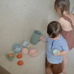 Lot de 3 jouets sensoriels Nesting Spheres Powder Blue|Mushie