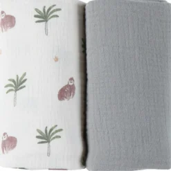 Best Noukie's Lot de 2 langes Cute gorilla (70 x 70 cm)