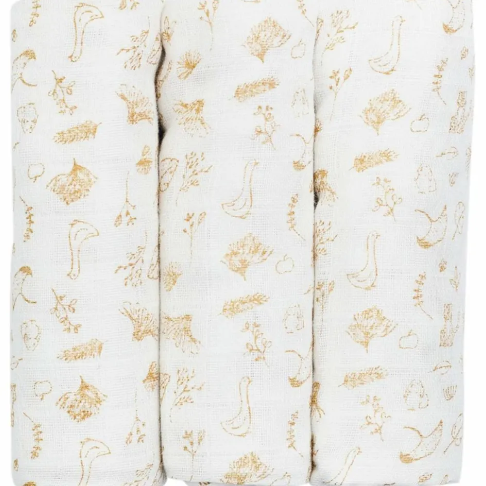 Sale Trois Kilos Sept Lot de 3 langes en mousseline Wonderfull (70 x 70 cm)