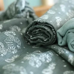 Best Trois Kilos Sept Lot de 3 langes en mousseline de coton Feuille (70 x 70 cm)