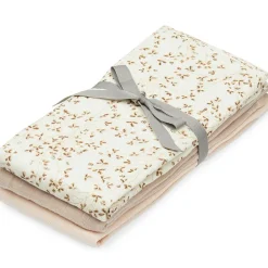 Best Cam Cam Copenhagen Lot de 3 langes en mousseline Lierre (70 x 70 cm)