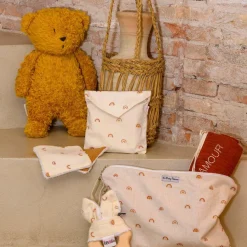 Sale BB & Co Lot de 5 lingettes lavables Arc-en-ciel