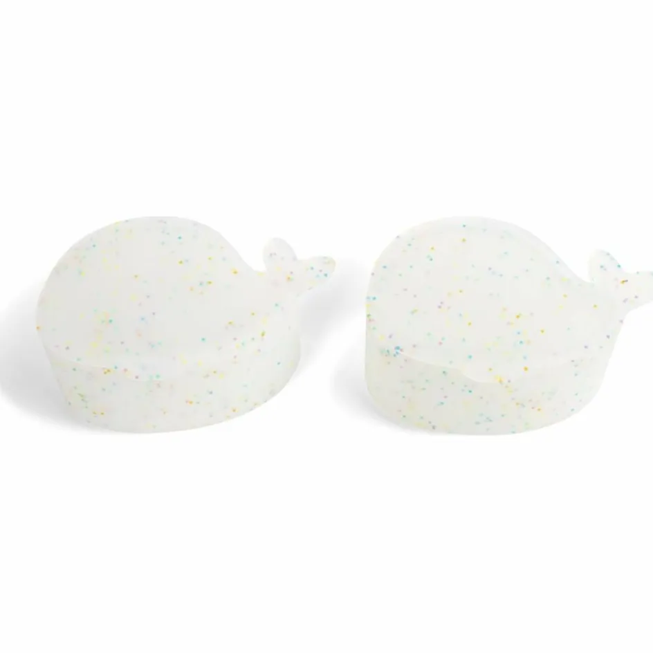 Lot de 2 mini boîtes à goûter en silicone Christian la Baleine Confettis|Filibabba Sale