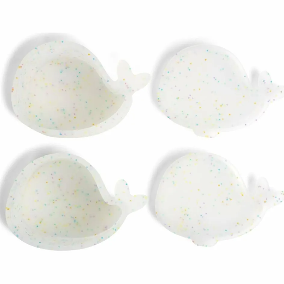 Lot de 2 mini boîtes à goûter en silicone Christian la Baleine Confettis|Filibabba Sale