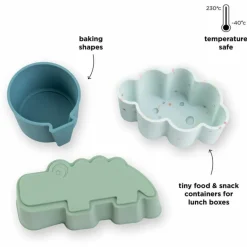 Lot de 3 moules en silicone Happy clouds Bleu|Done by Deer