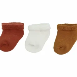 Lot de 3 paires de chaussettes Terracotta-Ecru-Camel (pointure 14-16)|Trois Kilos Sept Outlet