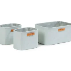 Lot de 3 paniers à suspendre table à langer Evolux gris clair|Childhome