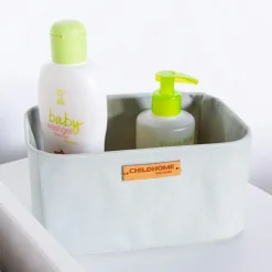 Lot de 3 paniers à suspendre table à langer Evolux gris clair|Childhome