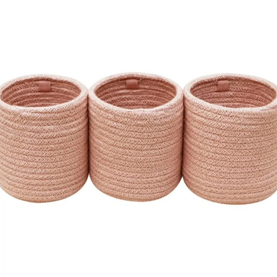Lot de 3 paniers de berceau bamboo nude (32 x 10 cm)|Lorena Canals