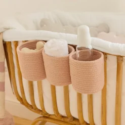 Lot de 3 paniers de berceau bamboo nude (32 x 10 cm)|Lorena Canals