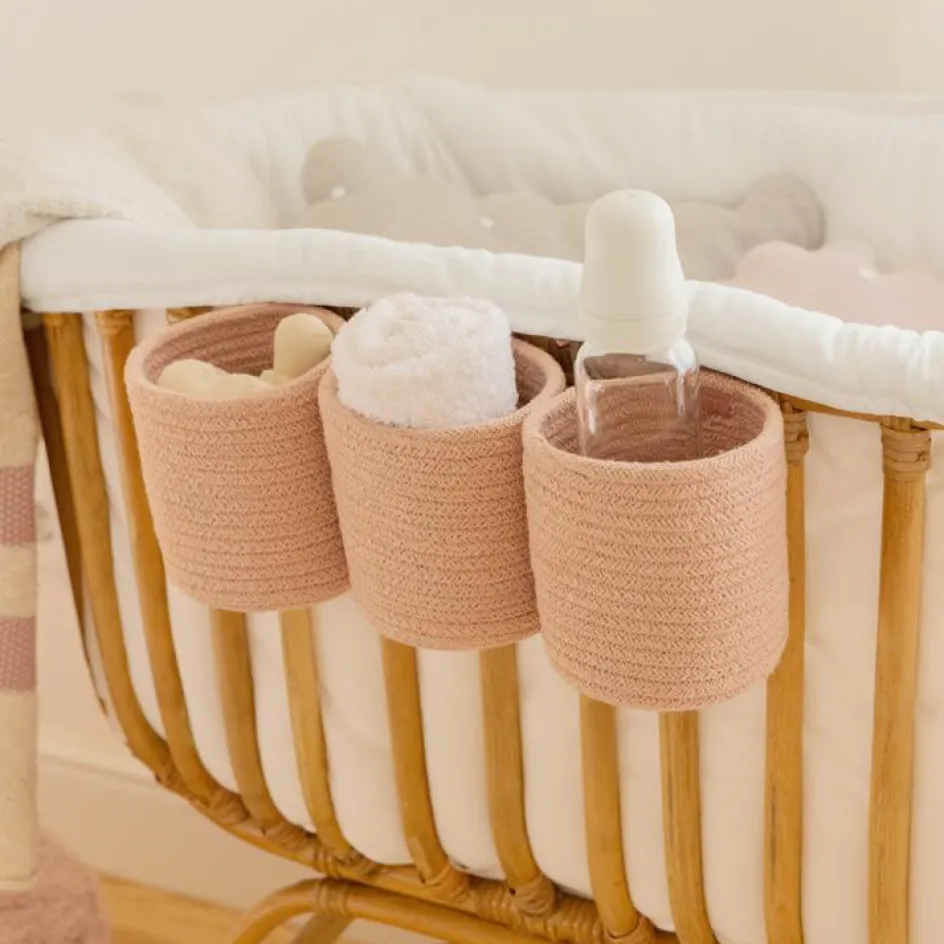 Lot de 3 paniers de berceau bamboo nude (32 x 10 cm)|Lorena Canals