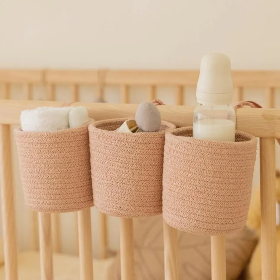 Lot de 3 paniers de berceau bamboo nude (32 x 10 cm)|Lorena Canals