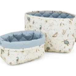 Sale Cam Cam Copenhagen Lot de 2 paniers de rangement matelassés Sea Garden