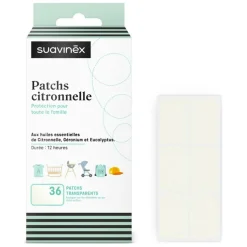 Lot de 36 patchs à la citronnelle anti-moustique|Suavinex Discount