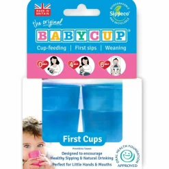 New Babycup Lot de 4 petites tasses bleues