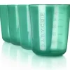 Babycup Lot de 4 petites tasses vertes