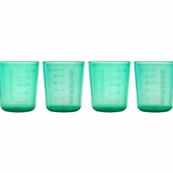 Babycup Lot de 4 petites tasses vertes