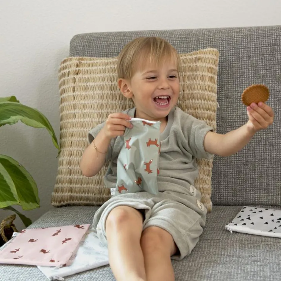 Sale Lässig Lot de 2 Pochettes à goûter Little Forest Lapin