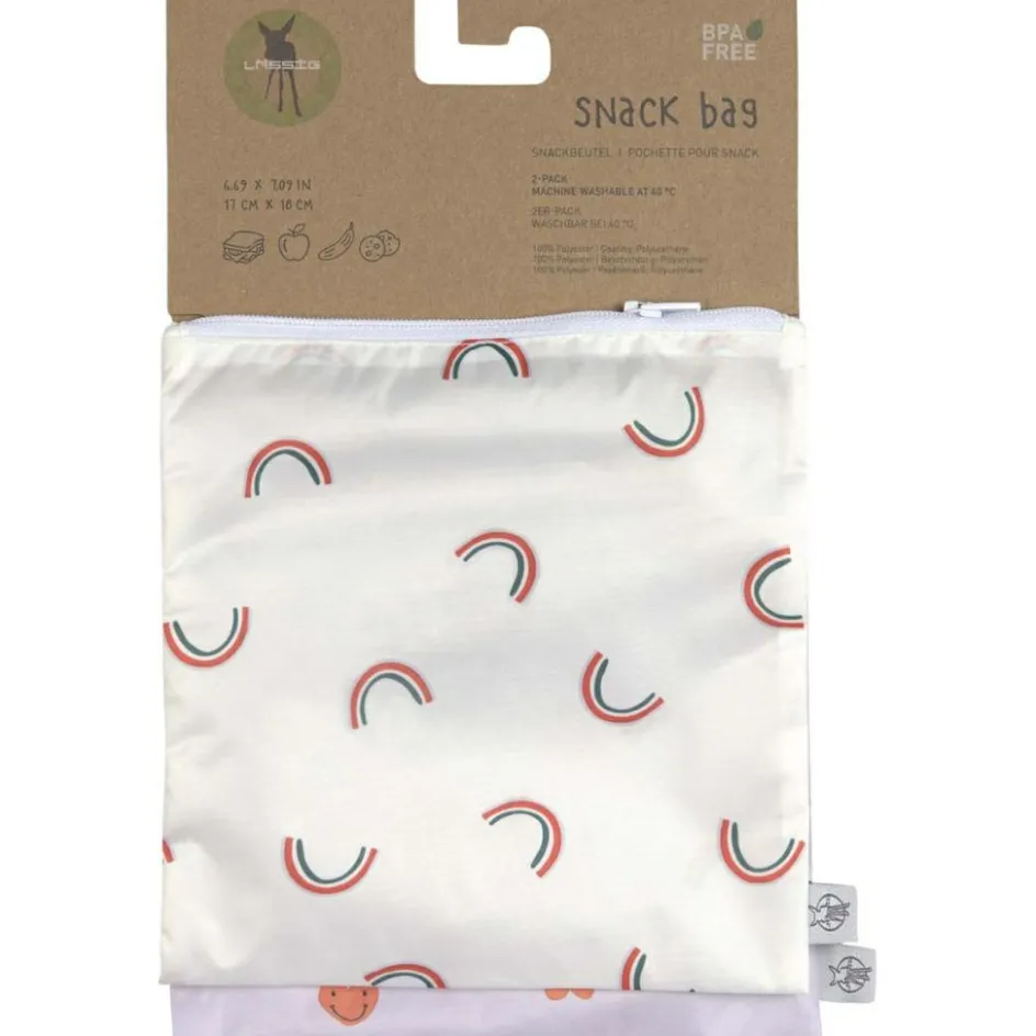 Lot de 2 pochettes pour Snack Happy Rascals Coeur|Lässig New