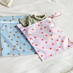Lot de 2 pochettes pour Snack Happy Rascals Coeur|Lässig New