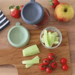 Clearance Béaba Lot de 2 portions verre 150 ml Mineral-Sage green