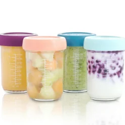 Lot de 4 pots de conservation en verre Babybols (160 ml)|Babymoov Discount