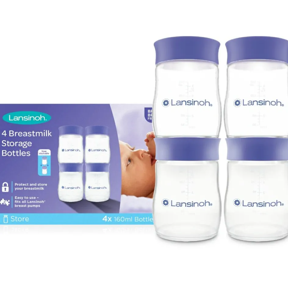 Clearance Lansinoh Lot de 4 pots de conservation du lait maternel