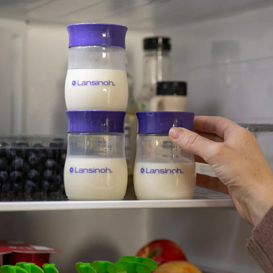 Clearance Lansinoh Lot de 4 pots de conservation du lait maternel