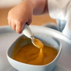 Sale Béaba Lot de 2 pré-couverts inox gris velours